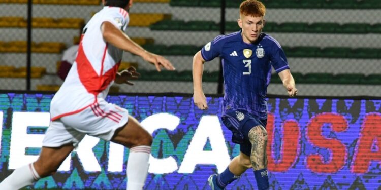 La Selección Sub-23 le ganó a Perú en el Preolímpico y se afianza en el grupo