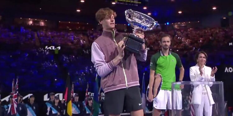 Sinner logró su primer título de Grand Slam en el Abierto de Australia