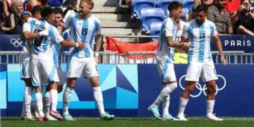 La Selección argentina Sub 23 le ganó a Ucrania y enfrentará a Francia en cuartos de final