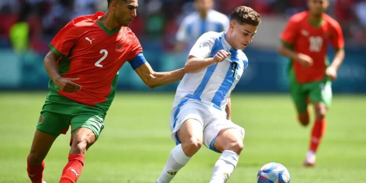 La Selección Argentina Sub-23 logró un agónico empate ante Marruecos,  en el debut de los Juegos Olímpicos