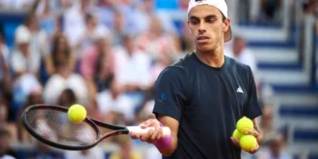 Francisco Cerúndulo fue eliminado del ATP 500 en Beijing tras perder ante Karen Khachanov