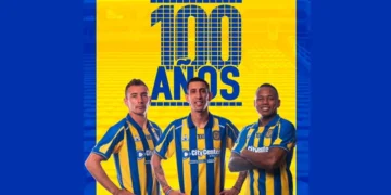 Rosario Central presentó su nueva camiseta en homenaje al centenario del Gigante