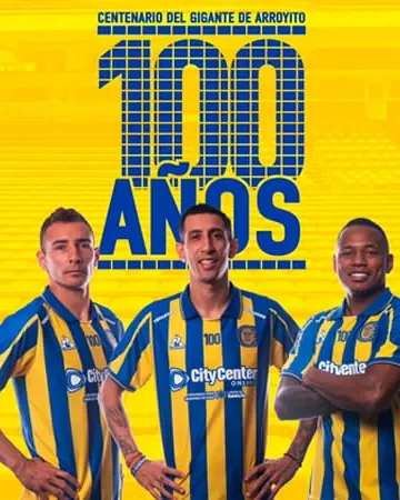 Rosario Central presentó su nueva camiseta en homenaje al centenario del Gigante