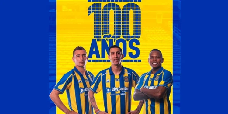 Rosario Central presentó su nueva camiseta en homenaje al centenario del Gigante