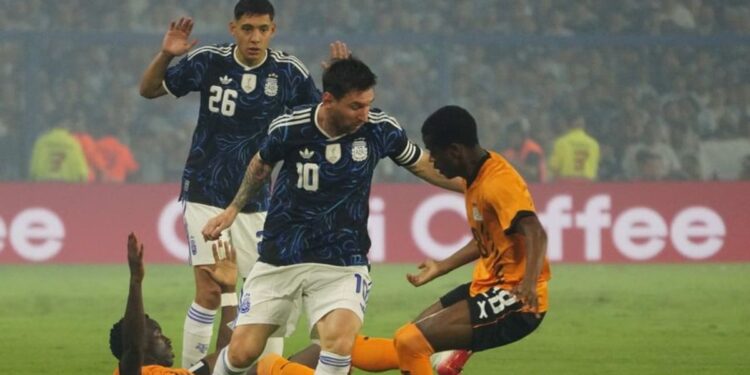 Argentina goleó a Zambia en su despedida del país antes del Mundial