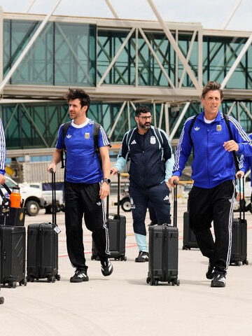 La Selección Argentina llegó a Estados Unidos para defender su título en el Mundial
