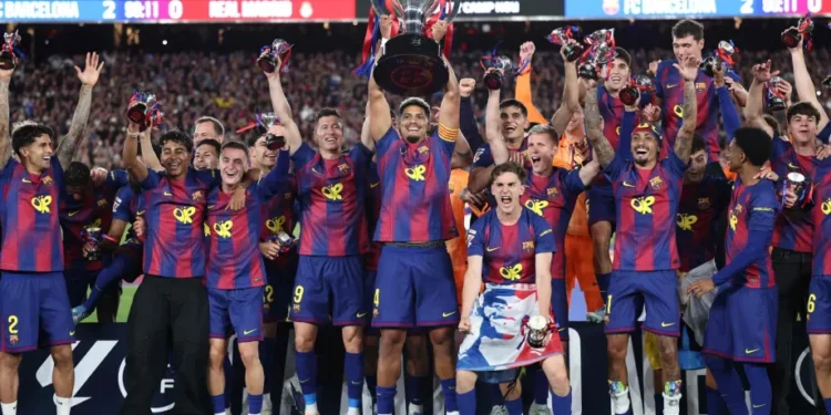 El Barcelona le ganó en el clásico al Real Madrid y se consagró campeón de LaLiga
