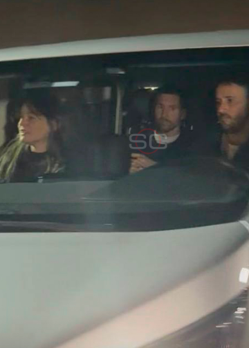 Lionel Messi llegó a Rosario para pasar unos días con su familia