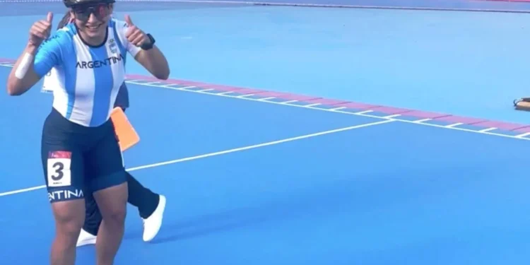 Rosario volvió a subir al podio: Naiara Sagasti, bronce en patinaje de velocidad en los Juegos Suramericanos